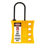 RS PRO 4-Lock Nylon Lockout Electrical Hasp, 3mm Shackle