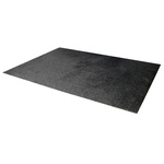 RS PRO Black Anti-Slip Flooring Glass Fibre Reinforced Plastic, Silicone Carbide Mat, Solid Finish 1.2m x 0.8m x 5mm