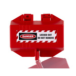 RS PRO Red 2-Lock Polypropylene Plug Lockout, 5mm Shackle