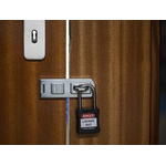 RS PRO Black 1-Lock Nylon, Steel Safety Lockout, 6.4mm Shackle