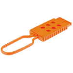 Brady Orange 6-Lock Nylon Lockout Hasp, 9mm Shackle