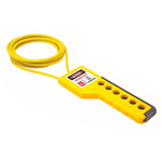 RS PRO Black, Yellow 1-Lock PVC Cable Lock, 4mm Shackle