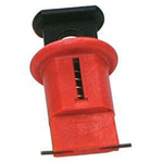 RS PRO Black, Red 1-Lock Plastic Miniature Circuit Breaker Lockout