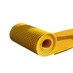 RS PRO Yellow Anti-Slip PVC Mat 10000mm x 600mm x 14mm