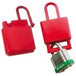 Brady Red Plastic Hasp Lockout, 9mm Shackle