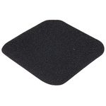 RS PRO Black Anti-slip Tile Polymer Anti-Slip Tile, Solid Finish 140mm x 140mm x 0.05mm