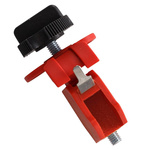 Brady Red 1-Lock Brass, Glass Fibre Reinforced Plastic, Stainless Steel Universal Circuit Breaker Lockout, 7mm Shackle