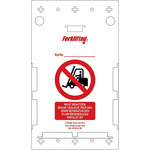 Brady Safety Forklift Tag, German Language, 10 per Pack