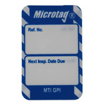 Brady White on Blue Safety Inspection Tag, English Language, 20 per Pack