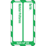 Brady White on Green Safety Inspection Tag, German Language, 20 per Pack