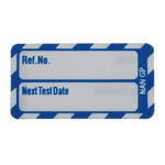 Brady White on Blue Safety Inspection Tag, English Language, 20 per Pack