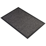 RS PRO Anti-Slip, Door Mat, Carpet, Indoor Use, Black, 0.6m 0.9m 7mm