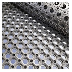 RS PRO Anti-Slip, Entrance Mat, Holes, Indoor Use, Black, 300mm 1m 23mm