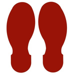 Brady Polyester Social Distancing Floor Mat Ground Marking Floor Sign, Self-Adhesive