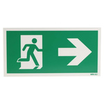 Plastic Emergency Exit Right Non-Illuminated Emergency Exit Sign