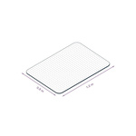 Coba Europe Clear Carpet Square Office Chair Mat x 0.9m, 1.2m x 1.8mm