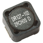 Cooper Bussmann, DR73/74/125/127, 0127 Shielded Wire-wound SMD Inductor with a Ferrite Core, 82 μH ±20% Wire-Wound