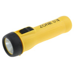 Wolf Safety TS-35+ ATEX, IECEx LED Torch Yellow 130 lm, 200 mm