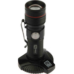 RS PRO LED Pocket Torch Black - Rechargeable 300 lm, 93 mm
