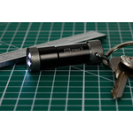 RS PRO LED Keyring Torch Black 10 lm, 53 mm