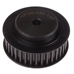 RS PRO Timing Belt Pulley, Steel 15mm Belt Width x 5mm Pitch, 36 Tooth