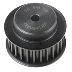 RS PRO Timing Belt Pulley, Steel 15mm Belt Width x 5mm Pitch, 26 Tooth