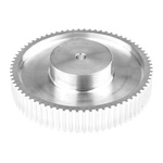RS PRO Timing Belt Pulley, Aluminium 15mm Belt Width x 5mm Pitch, 72 Tooth