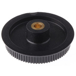 RS PRO Timing Belt Pulley, Brass, Glass Filled PC 6mm Belt Width x 2mm Pitch, 80 Tooth