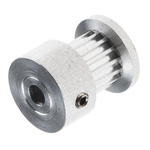 RS PRO Timing Belt Pulley, Aluminium, Zinc Plated Steel 6.4mm Belt Width x 2mm Pitch, 15 Tooth