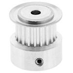 RS PRO Timing Belt Pulley, Aluminium, Zinc Plated Steel 6.4mm Belt Width x 2mm Pitch, 20 Tooth