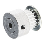 RS PRO Timing Belt Pulley, Aluminium, Zinc Plated Steel 6.4mm Belt Width x 2mm Pitch, 18 Tooth
