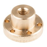 RS PRO Flanged Round Nut For Lead Screw, For Shaft Dia. 10mm