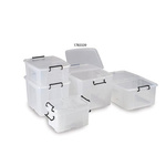 RS PRO 65L Co-Polymer Container with Lid, 600mm x 460mm x 350mm