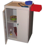 RS PRO 2 Door Steel  Lockable Floor Standing Storage Cabinet, 930 x 600 x 500mm