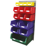 RS PRO PP Louvre Panel Storage Unit, 457mm x 946mm, Blue, Green, Red, Yellow
