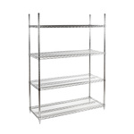 EUROSTAT 4 Shelf Shelving Unit, 1590mm x 1220mm, 500kg Load