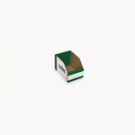 Kbins Cardboard Recycle Bin, 100mm x 100mm, Green, White