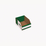 Kbins Cardboard Recycle Bin, 100mm x 150mm, Green, White