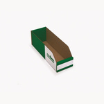 Kbins Cardboard Recycle Bin, 100mm x 100mm, Green, White