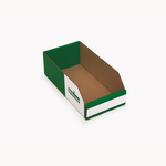 Kbins Cardboard Recycle Bin, 100mm x 150mm, Green, White
