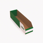 Kbins Cardboard Recycle Bin, 100mm x 100mm, Green, White