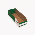 Kbins Cardboard Recycle Bin, 100mm x 150mm, Green, White