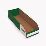 Kbins Cardboard Recycle Bin, 100mm x 150mm, Green, White