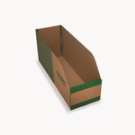 Kbins Cardboard Recycle Bin, 200mm x 150mm, Green, White