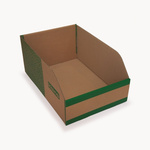 Kbins Cardboard Recycle Bin, 200mm x 300mm, Green, White