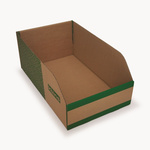 Kbins Cardboard Recycle Bin, 200mm x 300mm, Green, White