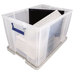 Fellowes 85L Transparent Polypropylene Large Storage Box, 39cm x 66cm x 45cm