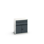 Bott 2 Door Sheet Steel  Lockable Floor Standing Cabinet, 800 x 550 x 900mm