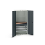 Bott 2 Door Sheet Steel  Lockable Floor Standing Cupboard, 1050 x 550 x 2000mm