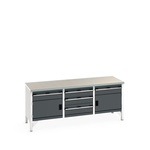 Bott 2 Door Sheet Steel  Lockable Floor Standing Storage Cabinet, 2000 x 750 x 840mm